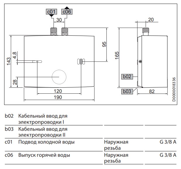 Проточный водонагреватель stiebel eltron eil 7 plus как подключить